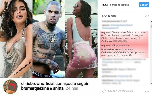 Neymar comenta (Foto: Reprodução/Instagram)