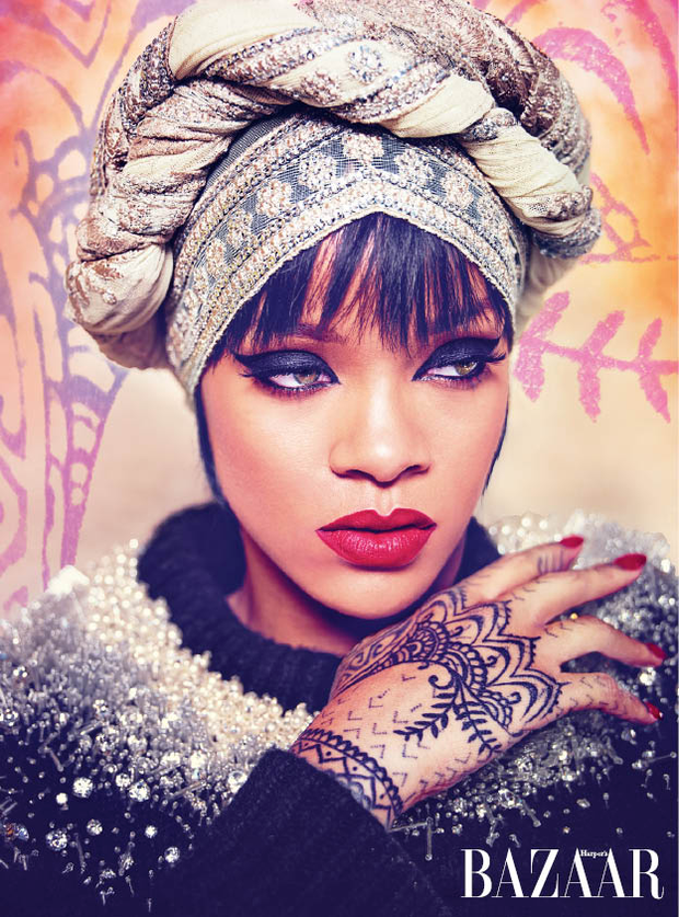 Rihanna na Harpers Bazaar (Foto:  reprodução/facebook)
