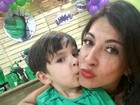 Priscila Pires abre álbum de fotos da festa de 3 anos do filho Pietro