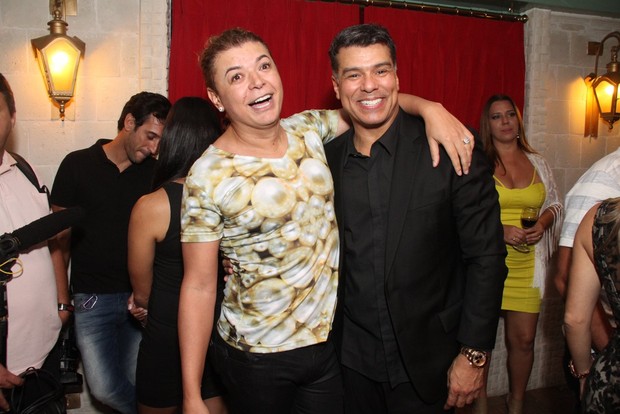 David Brazil e Maurício Mattar em restaurante na Zona Oeste do Rio (Foto: Thyago Andrade/ Foto Rio News)