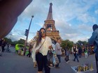 Mulher Melancia visita a Torre Eiffel: 'Amo esse lugar'