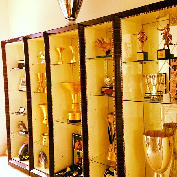 Susana Werner faz armário para guardar troféus do marido (Foto: Instagram)
