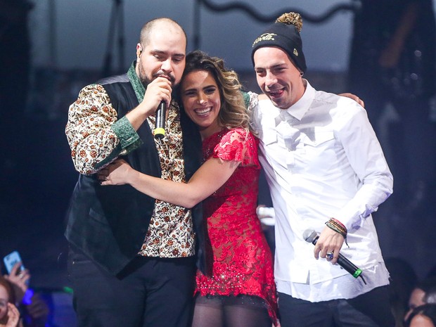 Tiago Abravanel, Wanessa e Di Ferrero em show em São Paulo (Foto: Manuela Scarpa/ Brazil News)