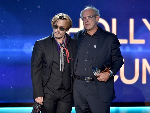 Johnny Depp e Shep Gordon (Foto: KEVIN WINTER / GETTY IMAGES NORTH AMERICA / AFP)