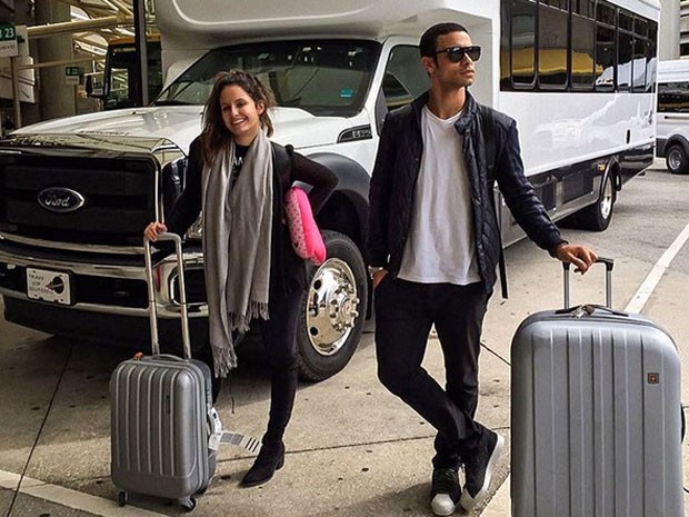 Amanda de Godoi e Sergio Malheiros em Orlando, nos Estados Unidos (Foto: Instagram/ Reprodução)