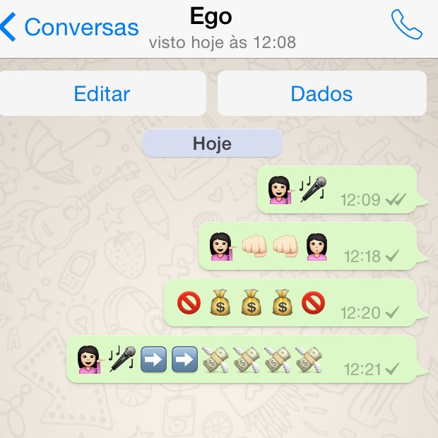 Emoji Anitta (Foto: EGO)