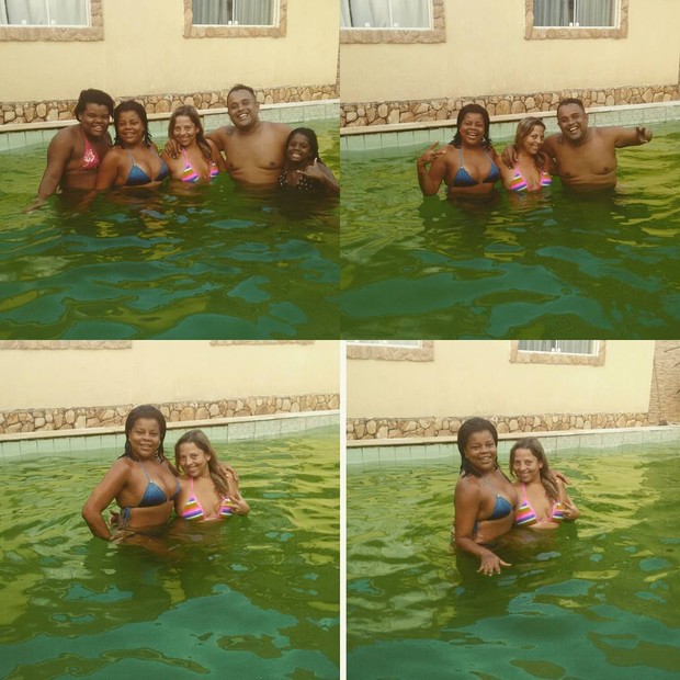 Tati Quebra Barraco curte piscina com família (Foto: Instagram / Reprodução)