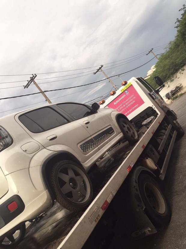 Cris Lopes recupera carro roubado (Foto: Arquivo Pessoal)