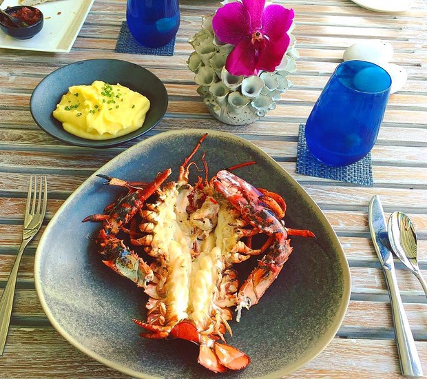 Marina Ruy Barbosa posta foto de lagosta durante viagem à Tailândia com o noivo (Foto: Reprodução / Instagram)