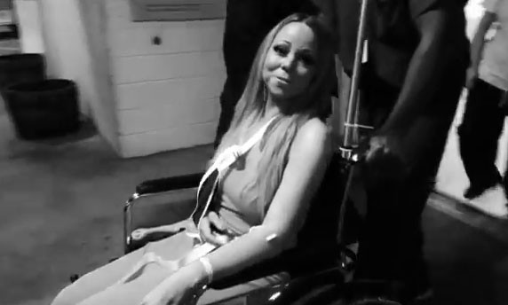 Mariah Carey deixa hospital em Nova York, nos Estados Unidos (Foto: Reprodução)