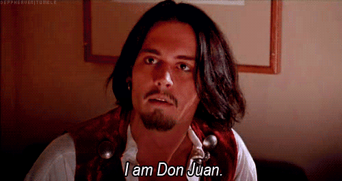 Johnny Depp em &#39;Don Juan de Marco (Foto: Reprodução)
