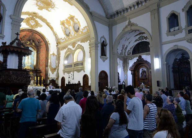 Missa de 7º Dia de Vida Alves (Foto: Francisco Cepeda/AgNews)