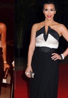 Kim Kardashian usa vestido dos anos 1980 que pertenceu à sua mãe