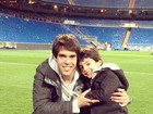 Fofo! Kaká comemora vitória do Real Madrid ao lado do filho