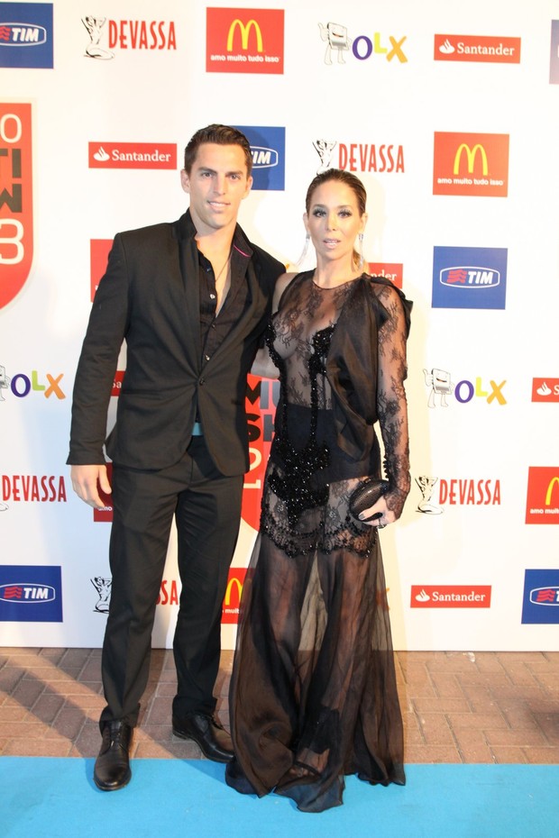 Amaury Nunes e Danielle Winits no Prêmio Multishow (Foto: Foto Rio News)