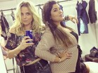 Natallia Rodrigues posa com Fabiana Karla: 'Ela é cheia de charme'