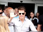 Tom Cruise desembarca no Rio para lançamento de filme