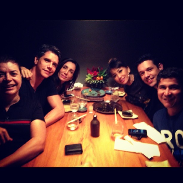 David Brazil, Márcio Garcia, Andrea Santa Rosa, Sabrina Sato, João Vicente de Castro e Diogenes (Foto: Instagram/ Reprodução)