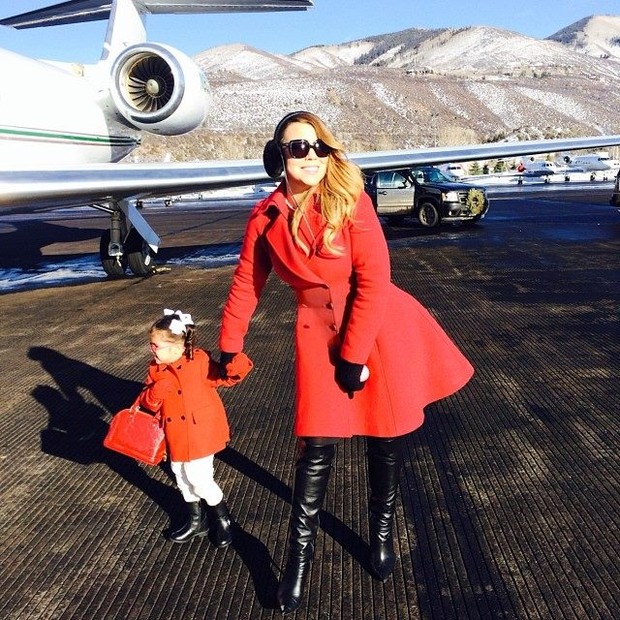 Mariah Carey e a filha Monroe (Foto: Reprodução / Instagram)