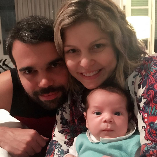 Bárbara Borges com o marido e o filho (Foto: Reprodução/Instagram)