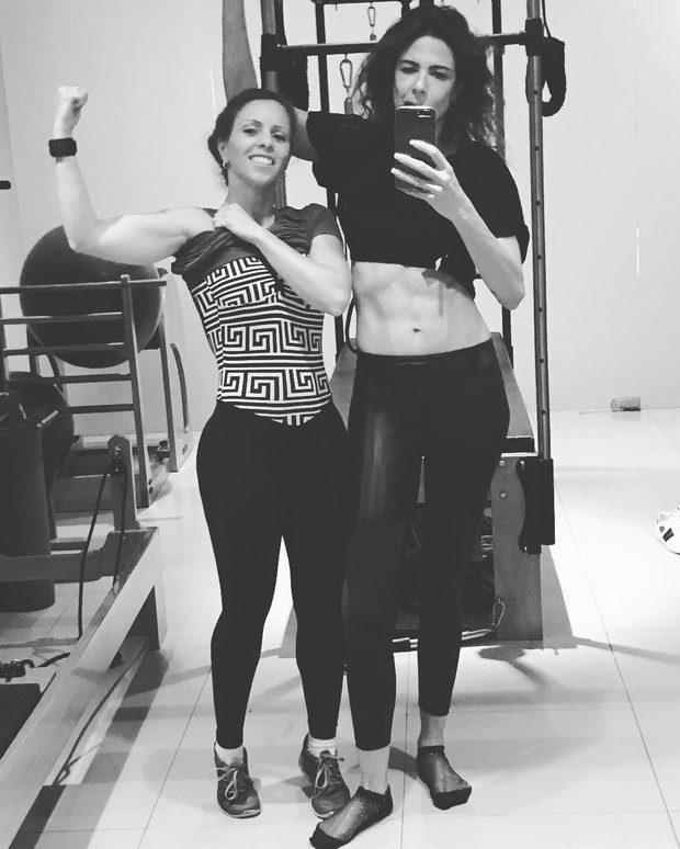 Luciana Gimenez posa com amiga no pilates (Foto: Reprodução/Instagram)