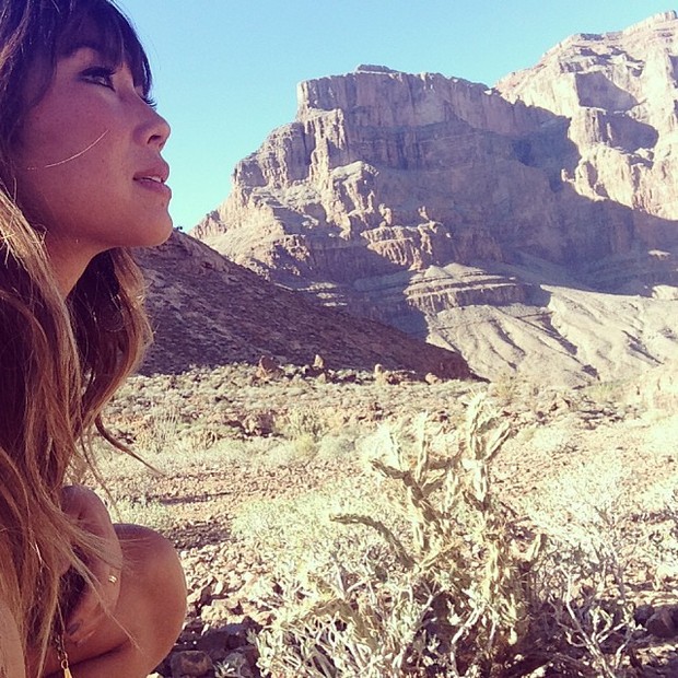 Daniele Suzuki no Grand Canyon em Las Vegas, nos Estados Unidos (Foto: Instagram/ Reprodução)