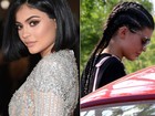 Kylie Jenner exibe novo visual em passeio de Rolls Royce