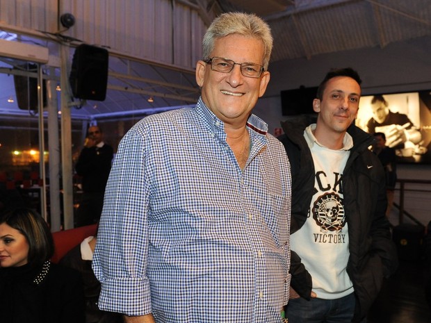 Claudio Inácio, pai de Claudia Leitte, em show da cantora em São Paulo (Foto: Francisco Cepeda/ Ag. News)