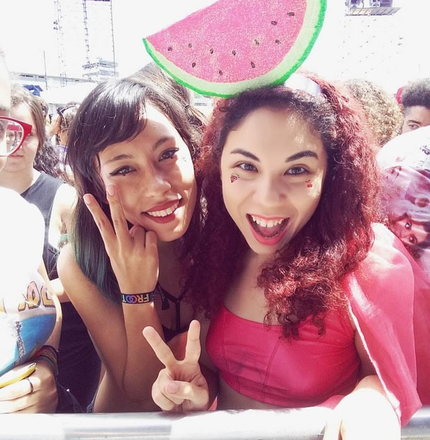 Marina posta foto ao lado de Ana Chonps no Instagram: artista homenageando a fã (Foto: Reprodução/Instagram)
