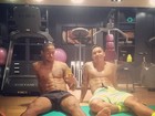 David Brazil compartilha foto de Neymar sem blusa após malhação 
