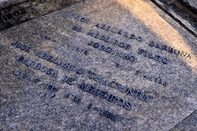 Túmulos de famosos no cemitério São João Batista  (Foto: Roberto Teixeira / EGO)