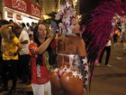 Musa do corpo pintado, Andreia Martins é proibida de desfilar nua