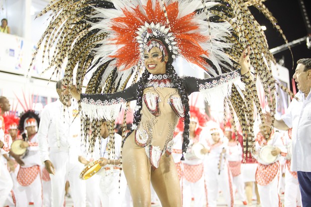 Veronice de Abreu, rainha de bateria da Alegria da Zona Sul (Foto: Anderson Barros / EGO)