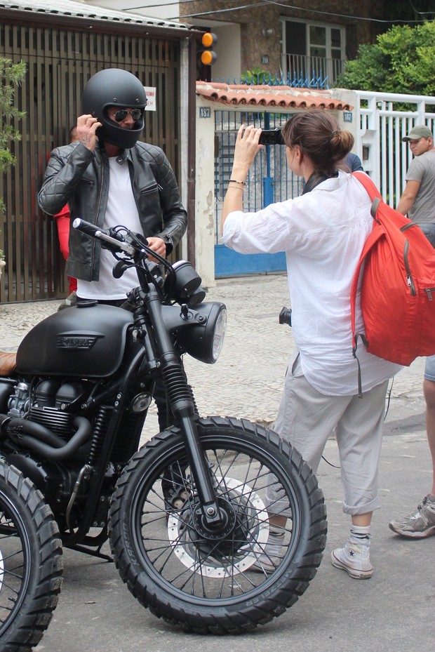 David Beckham em Ipanema, no Rio (Foto: Fabio Moreno / Foto Rio News)