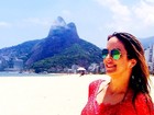 Ticiane Pinheiro curte praia:'Meu Rio, absurdamente lindo'