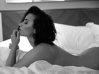 Demi Lovato posta fotos sem roupa para promover seu novo single