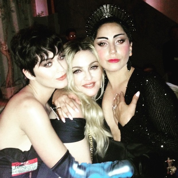 Katy Perry, Madonna e Lady Gaga no baile de gala do MET em Nova York, nos Estados Unidos (Foto: Instagram/ Reprodução)