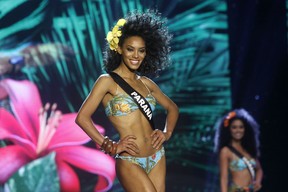 Raissa Santana, do Paraná, no Miss Brasil 2016 em São Paulo (Foto: Celso Tavares/ EGO)