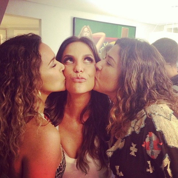 Daniela Mercury, Ivete Sangalo e Malu Verçosa em festa em Salvador, na Bahia (Foto: Instagram/ Reprodução)
