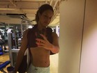 Depois de barriga estranha, Milena Nogueira mostra tanquinho 