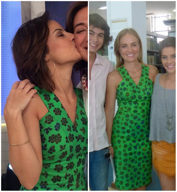 Andreia Horta e Angélica com o mesmo vestido (Foto: Reprodução/Instagram)