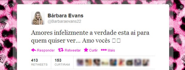 Bárbara Evans (Foto: Twitter / Reprodução)