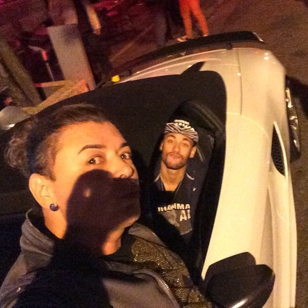 David Brazil e Neymar na Zona Oeste do Rio (Foto: Instagram/ Reprodução)