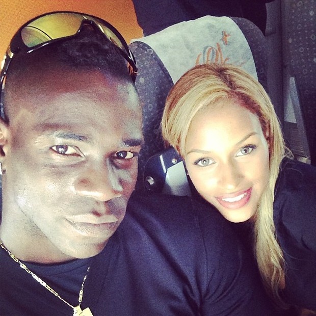 Mario Balotelli e Fanny Neguesha (Foto: Instagram / Reprodução)