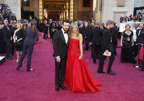 Jennifer Aniston e Justin Theroux no Oscar (Foto: Reuters / Agência)