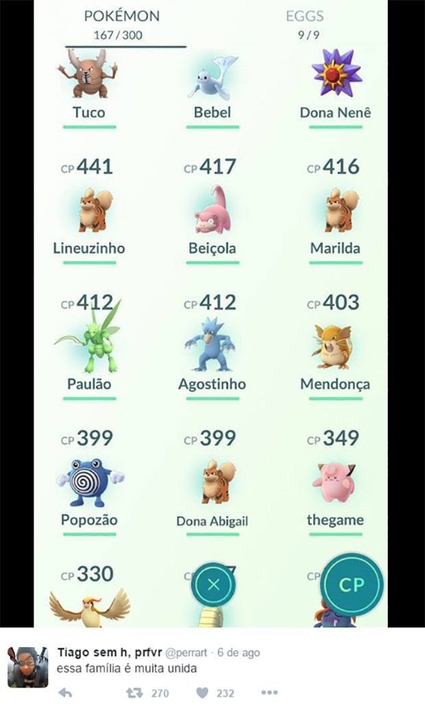 Imagens de Todos os Pokemons e seus Nomes - Pokémon Go Brasil