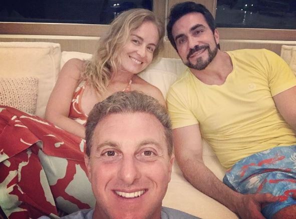 Angélica, Luciano Huck e Padre Fábio de Melo (Foto: Reprodução/ Instagram)