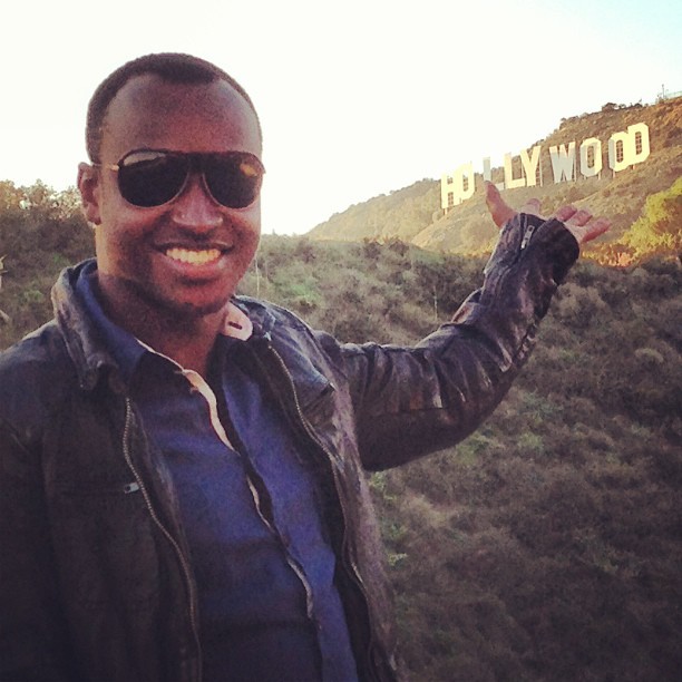 Thiaguinho em Hollywood, Los Angeles, nos Estados Unidos (Foto: Instagram/ Reprodução)