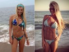 Caroline Bittencourt perde 7kg de gordura e mostra abdômen trincado