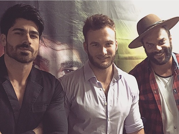 Ex-BBBs Rodrigão, Wesley e Alan em Contagem, Minas Gerais (Foto: Instagram/ Reprodução)